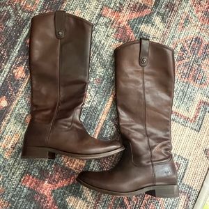 Size 6 Frye tall brown boots